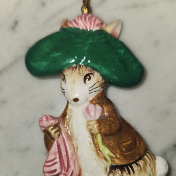 Vintage Schmid Beatrix Potter “Benjamin Bunny” Ornament – Japan - Picture 1 of 4